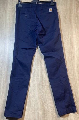Carhartt WIP SID Pant Mens Blue Trousers, Size W30 L32 - Picture 5 of 11