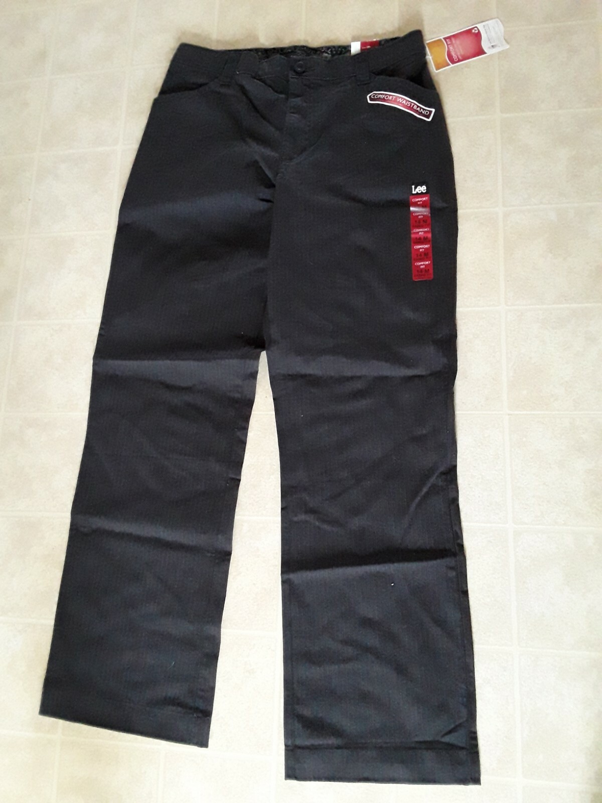 LEE  Women's Pants Sz 14 Medium Gray Comfort Fit Straight Leg Pants