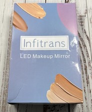 Infitrans Led Makeup Mirror Tabletop 3-panel Vanity Lighted Mirror Dimmable Infitrans Led Makeup Mirror Tabletop 3-panel Vanity Lighted Mirror Dimmable