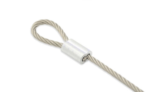 Aluminum Swage crimps/Sleeves for 3/32" Wire Rope Cable:50,100,200,500 &1000 pcs - Picture 2 of 2