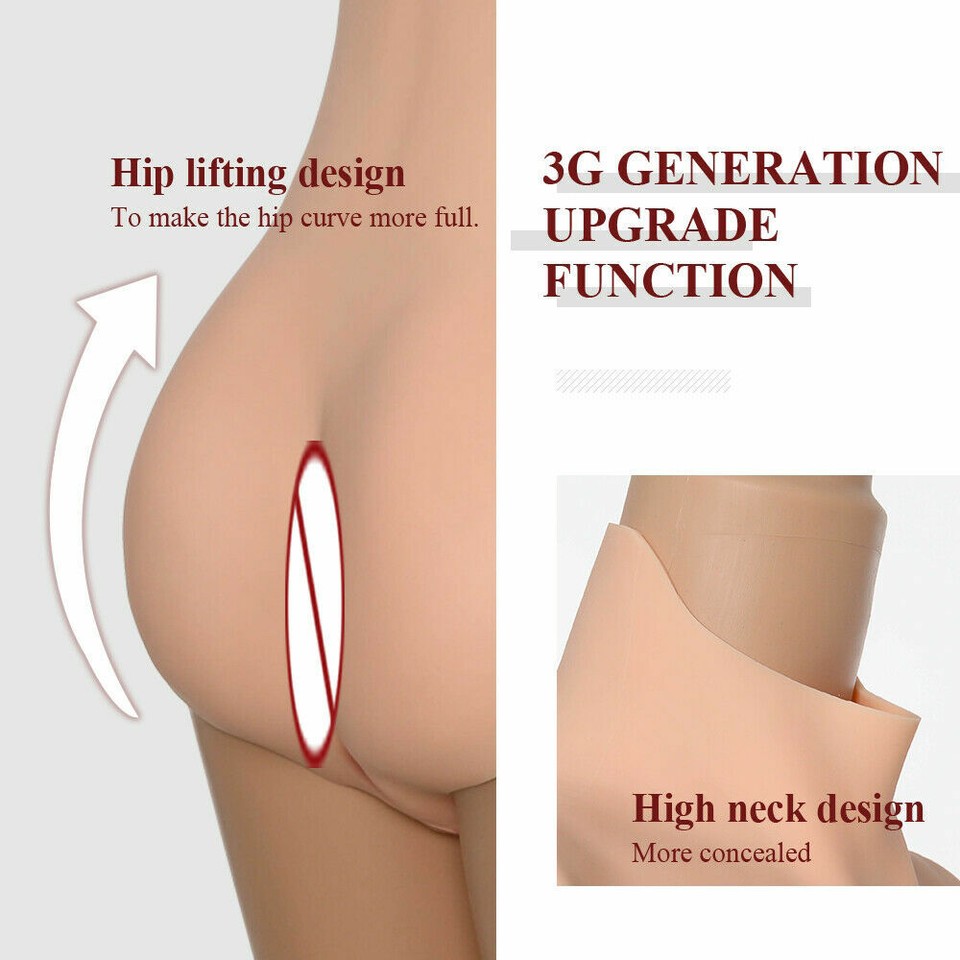 Combinaison Silicone Intégrale Avec Prothèses Mammaires C/D/E Cup - Taille XL - Neuf Avec étiquettes