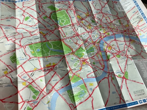 Tren subterráneo de Londres 1973 autobús mapa transporte Garbutt información turística - Imagen 4 de 4