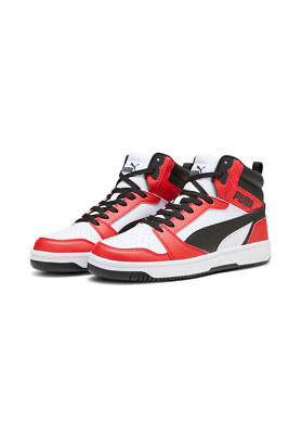 Puma Rebound v6 Hoher Sneaker Stiefel Boots Herren Sneaker 392326 04 weiss rot
