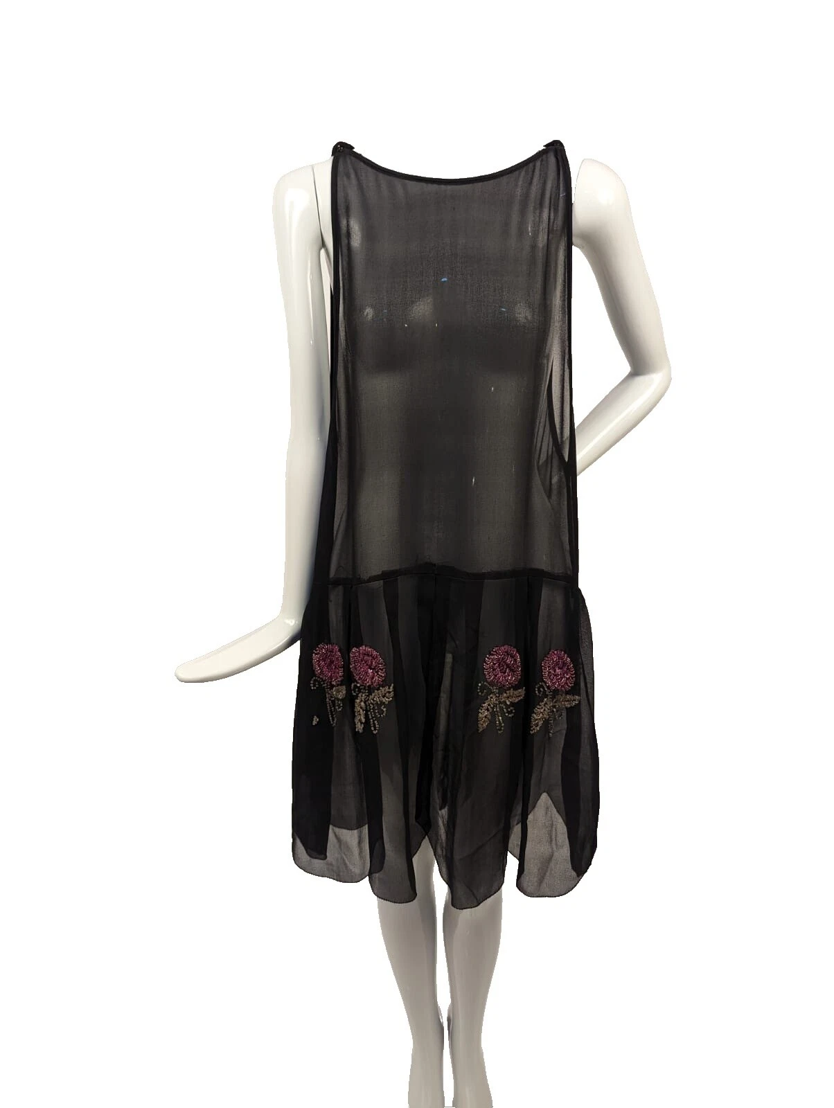 Ropa Vintage De Gasa Aleta Mujeres 1920s década