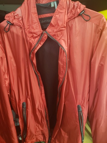 Lightweight Packable Rain Jacket Red 