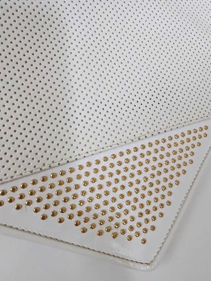 BOLSO BANDOLERA BRUNO MAGLI ELEGANTE BLANCO LISO CUERO SUAVE CON BOLSA ANTIPOLVO Foto 2 de 4