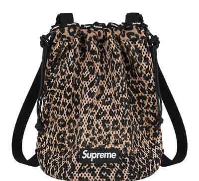 Supreme Mesh Small Backpack 10L 23SS 4colors Black White Green Leopard  Brand New