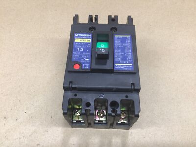 Mitsubishi No-Fuse Circuit Breaker NF30-SW 15 Amp AC100-240VSHUNT TRIP #138B6