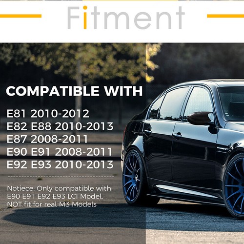 Carbon Style M3 Style Side Mirror Cover Cap Fits BMW E82 E88 2010-2013 128i 135i - Bild 6 von 13