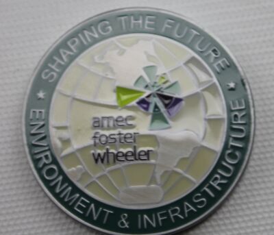 Amec Foster Wheeler Shaping the Future Fuels Team Challenge Coin 