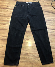 Levi’s 550 Men’s 38x34 Black Denim Relaxed Fit Tapered Leg Made in USA