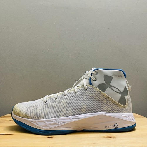 Under Armour UA Fire Shot Compfit Men's Shoes Sneakers 1269276-104 White Size 12 - Picture 5 of 12
