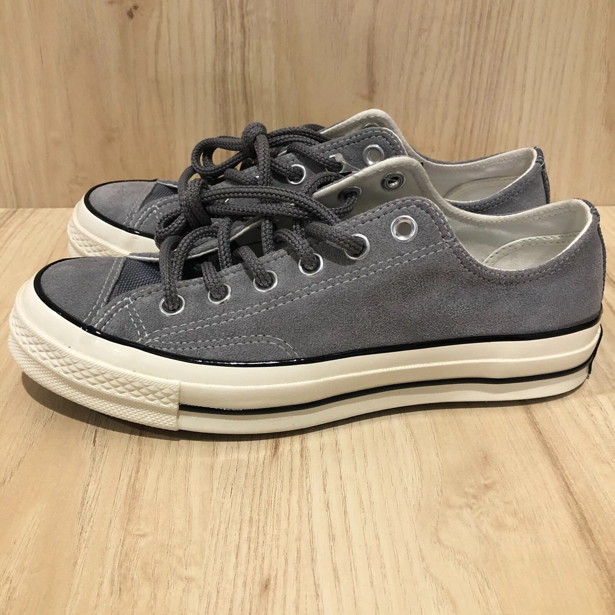 Converse Chuck Taylor Ox Grey Suede white Mens 5.5 Womens 7 RARE | eBay