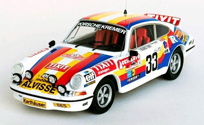 Trofeu DSN294 Porsche 911 9e Monte Carlo 1976 N°33 Koob/Demuth 1/43 Résine