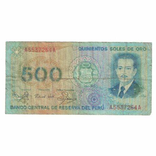 [#391228] Billet, Pérou, 500 Soles De Oro, 1982, 1982-03-18, KM:125a, B+ - Photo 1/2