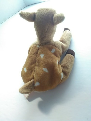 Vintage Ty Beanie Baby Whisper The Deer Fawn Plush Toy - Picture 6 of 8
