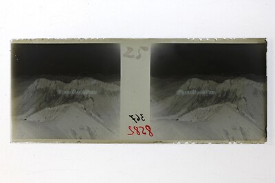 Schweiz Felsen der Naye Waadt Foto Stereo Negative ThN2n3 Platte Vintage 1934