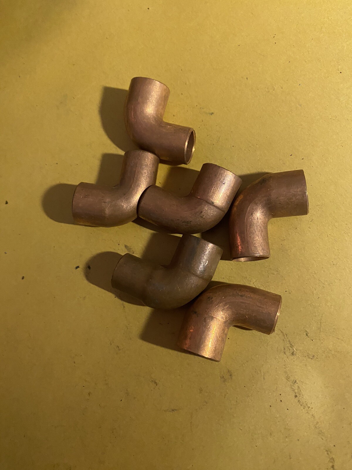 6 Pc 1/2”  90* Slip Elbow Copper Fitting SOLDER  PLUMBING SWEAT