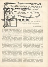 ATLANTA SCHOLARSHIP LADY FLOWER LOVELY DESIGN PATTERN c 1893  ILLUSTRATION PRINT