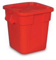 Rubbermaid Commercial Fg351700red Brute Rectangular Trash Can And Snap-lock Lid on sale Rubbermaid Commercial Fg351700red Brute Rectangular Trash Can And Snap-lock Lid on sale