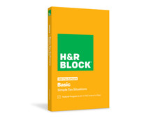 H R Block Tax Software Basic 2022 Key Card 