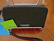 New Vera Bradley RFID Grab  Go Wristlet 21201-081 Classic Black 