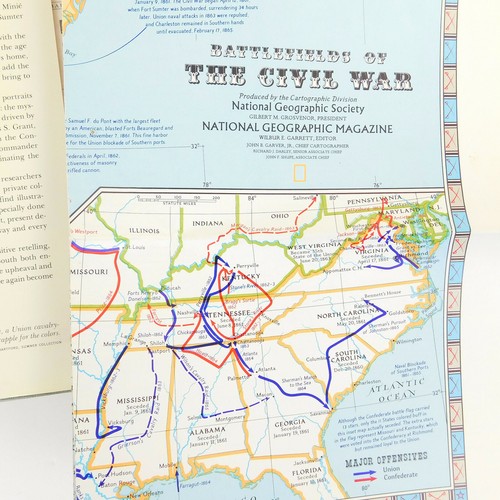 Libro La Guerra Civile di Robert Paul Jordan National Geographic 1982 Mappa 1974 - Foto 6 di 8
