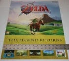 LEGEND OF ZELDA OCARINA OF TIME Nintendo ORIGINAL Video Game UK POSTER 2011 RARE — photo 2