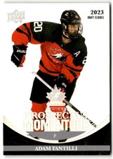 Adam Fantilli 2023-24 UD Team Canada Juniors Prospectus Momentous #PM-16