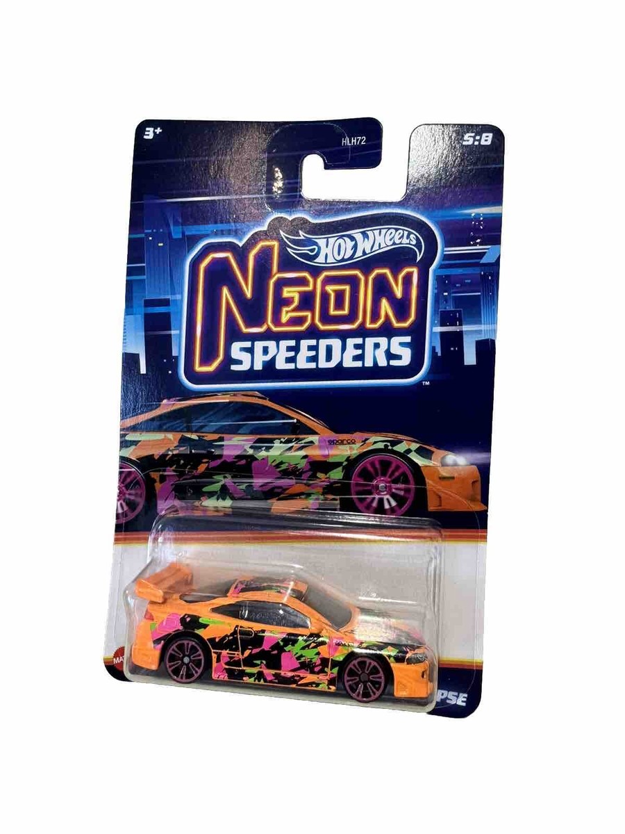 2024 HOT WHEELS Neon Speeders - '95 Mitsubishi Eclipse Orange #5/8