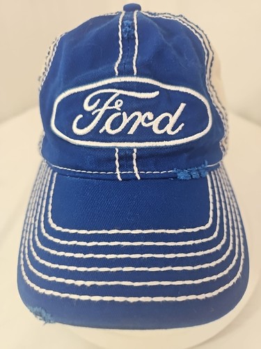 Ford Mütze Distressed verstellbar grau blau - Bild 5 von 7