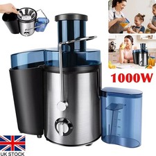 1000W Centrifugal Juicer Machine Whole Fruit Vegetable Juice Extractor UK Plug