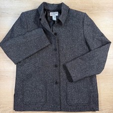 Vintage Pendleton Wool Tweed Blazer Size 12 Old Money Structured Dark Academia