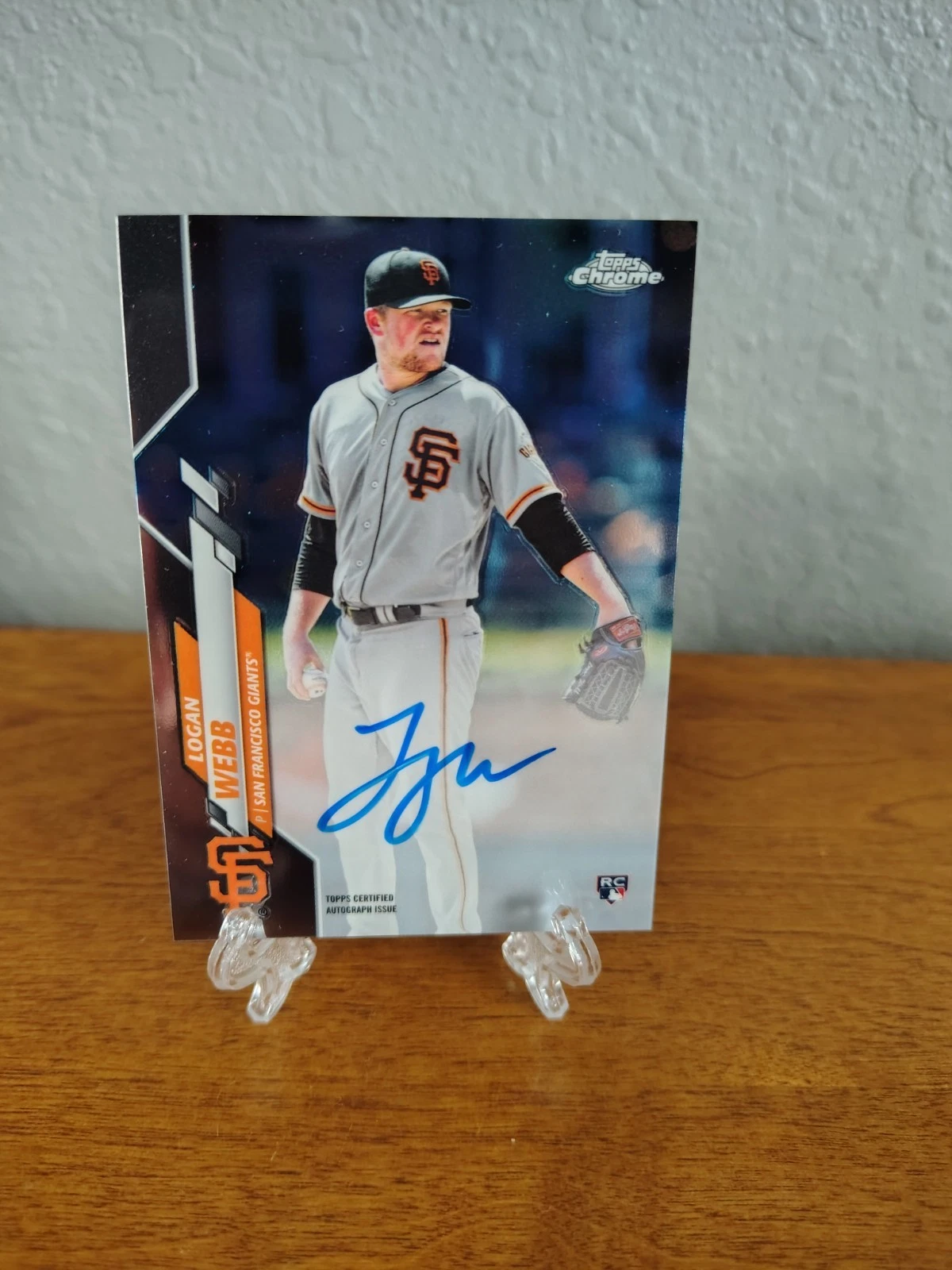 2020 Topps Chrome Logan Webb Rookie AUTO Giants Autograph