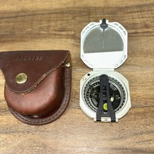 Brunton ComPro Pocket Transit Surveying Compass 0-360° With Leather Case