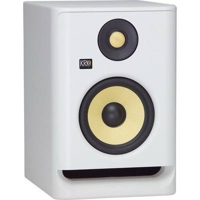 KRK ROKIT 5 White 5in Active Amplified Studio Monitor 55W RMS XLR Wired