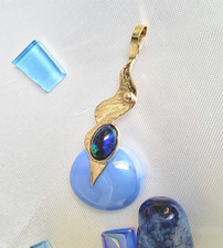 Geschmackvoller Welo-Queen OpalAnhänger Gold massiv 333 (o.Kette #g292 )