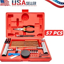 77pcs Car Tire Repair Tool Kit Heavy Duty Flat Tire Repair Kits Plug Patch Truck