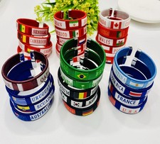 2026 US Canada Mexico World Cup Football Silicone Bracelet Fan Support Bracelet
