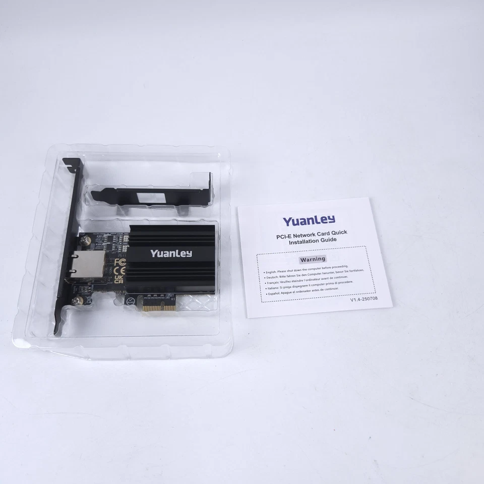 10G PCIe Network Card, YuanLey 10G Base-T Ethernet Card with Marvell AQC113 Conr - Image 4 of 4