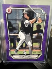 2026 Bowman Purple Pattern Paper 1st Bowman Colby Shelton 109/150 White Sox