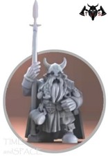 28mm Scale Fantasy : DWARF (Spear) : 3D Printed Resin TUBXmL
