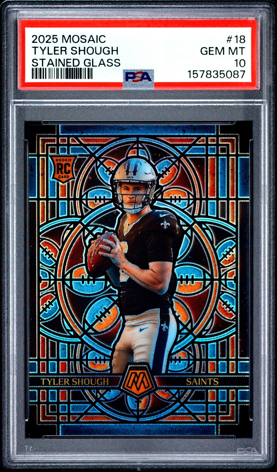 Tyler Shough Panini Mosaic Stained Glass #18 Base