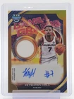 KEYSHAWN HALL 2025-26 BOWMAN UNIV BEST GAME GRAPHS AUTO PATCH GOLD /50 Q7056