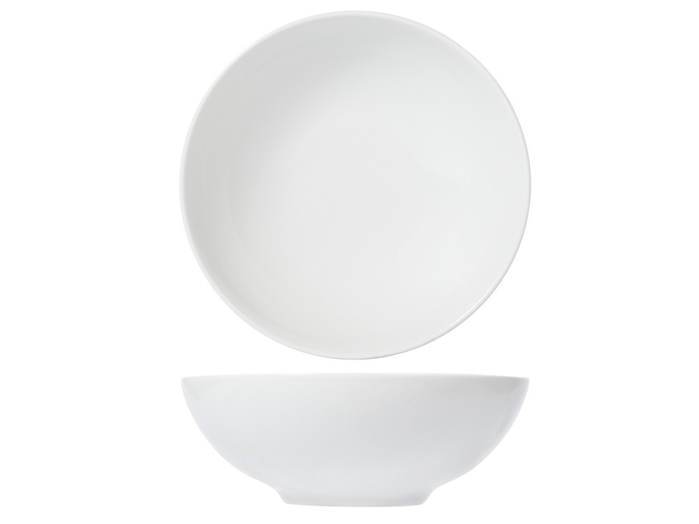 Saturnia Salad Bowl Seville In White Porcelain 23 cm