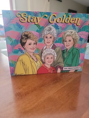 Golden Girls The Found Stay Golden 500 PC Puzzle 18x24 Brand New Sealed Pieces
