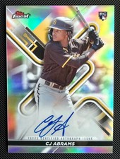 2022 Topps Finest CJ Abrams Autograph RC #FA-CA On-Card Rookie Auto
