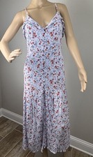 Hersy Women’s Dress Sz L Babydoll Y2K Romantic Floral Fairy Midi Cottagecore