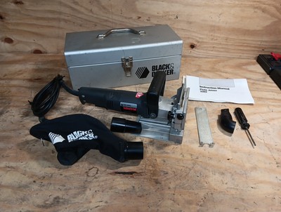 NICE 3382 Black & Decker Industrial Biscuit Plate Joiner w/ case, bag, acc.