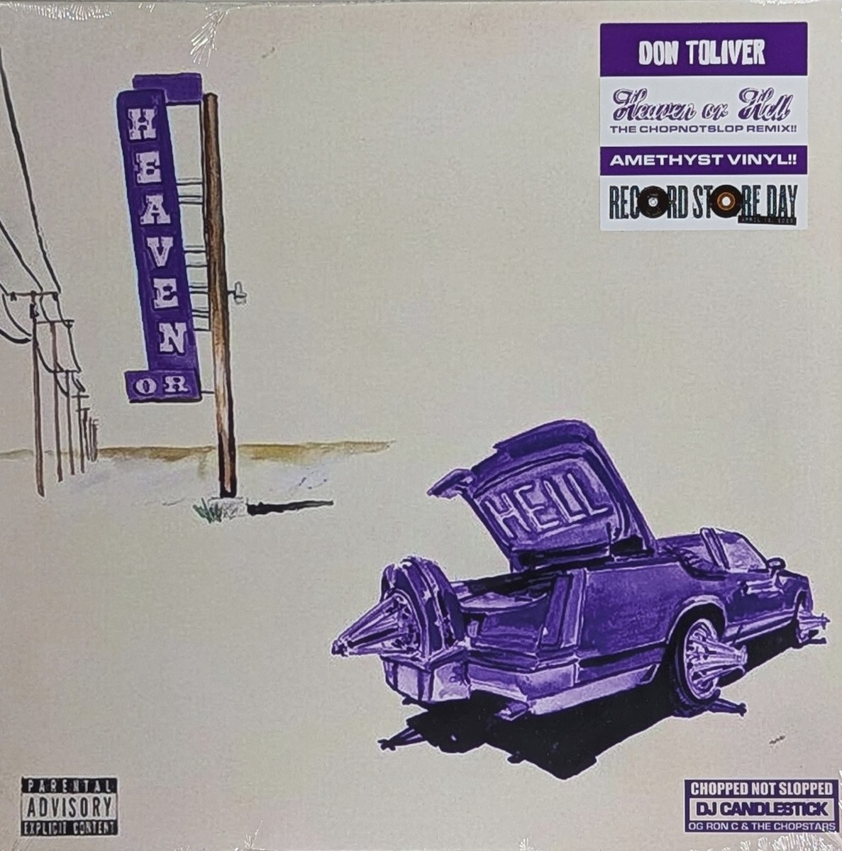 DON TOLIVER Heaven or Hell (Chopnotslop Remix) SEALED Amethyst